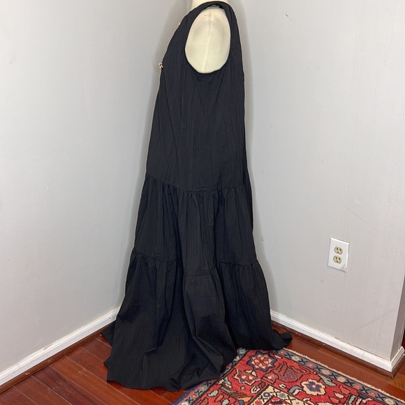 Acler Conara Sleeveless Black Maxi Dress with Pockets New with Tags $520 Retail - Picture 6 of 14